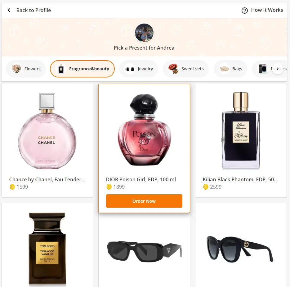 Virtual Gifts